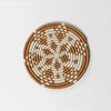 ‘Kaleidoscope’ Hand Woven Trivets (Tea) - EcoLuxe Furnishings