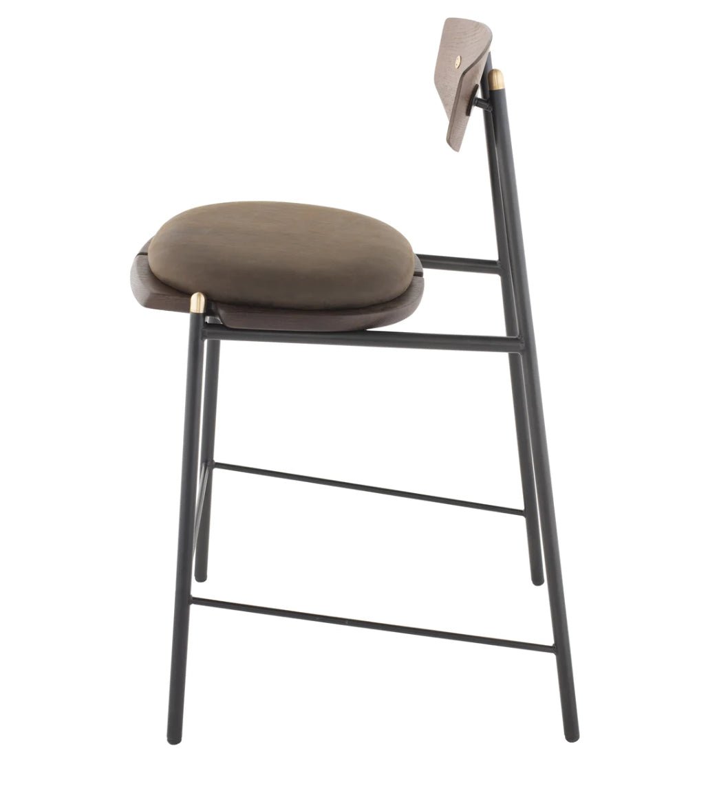 ‘Kink’ Bar Stool (Smoked) - EcoLuxe Furnishings