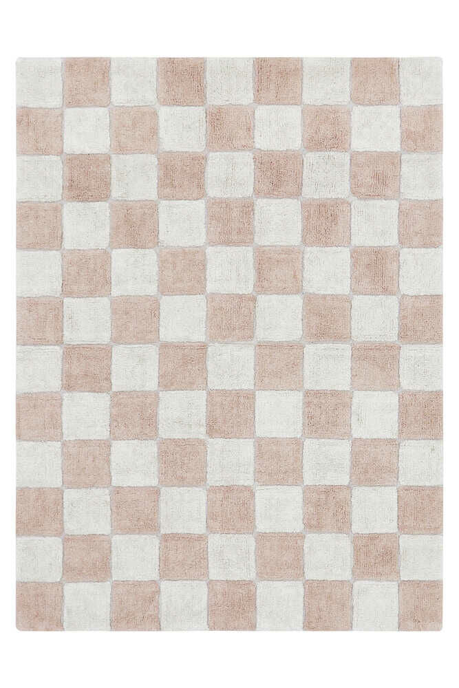 ‘KITCHEN TILES’ WASHABLE RUG (ROSE) - EcoLuxe Furnishings