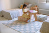 ‘KITCHEN TILES’ WASHABLE RUG (ROSE) - EcoLuxe Furnishings