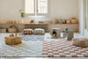 ‘KITCHEN TILES’ WASHABLE RUG (ROSE) - EcoLuxe Furnishings