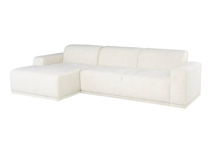 ‘Leo’ Sectional Sofa, Left (Coconut) - EcoLuxe Furnishings