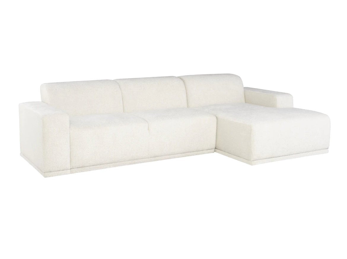 ‘Leo’ Sectional Sofa, Right (Coconut) - EcoLuxe Furnishings