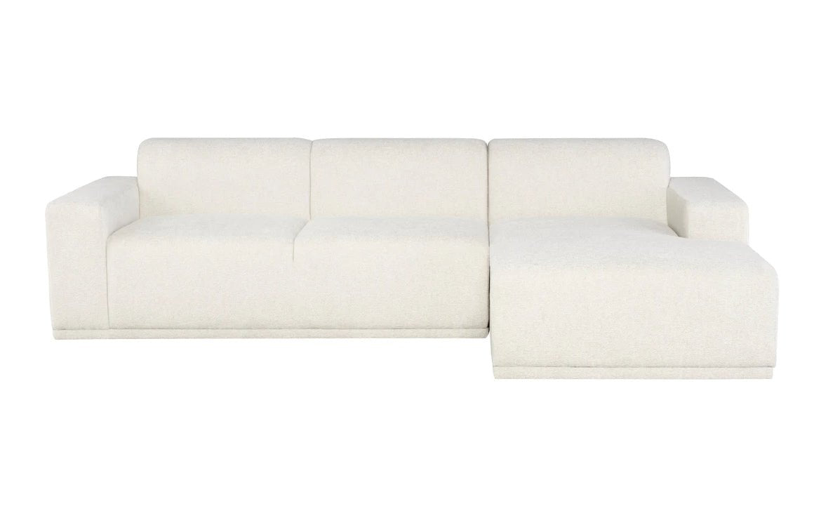 ‘Leo’ Sectional Sofa, Right (Coconut) - EcoLuxe Furnishings