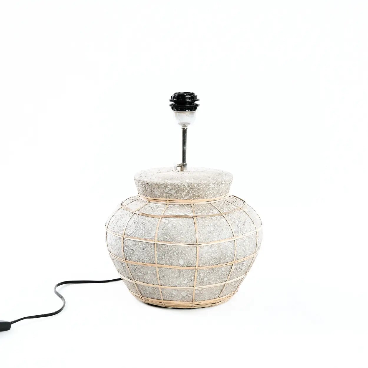 ‘Lipsi’ Table Lamp (Natural Concrete) - EcoLuxe Furnishings