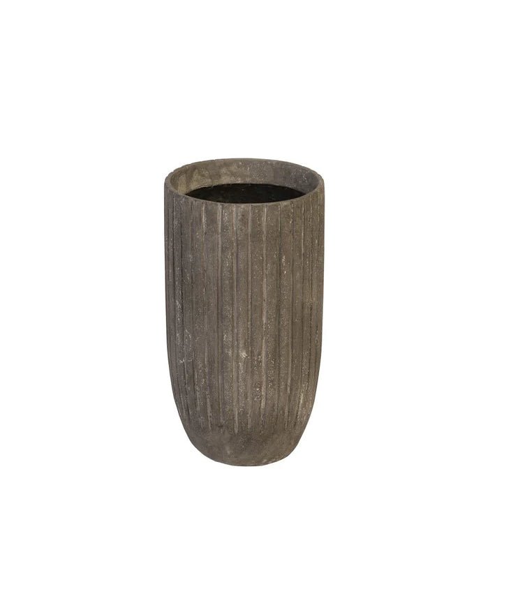 ‘Lourdes’ Planter, Small (Gray) - EcoLuxe Furnishings