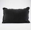 ‘Luca®’ Boho Linen Cushion Cover (Black) - EcoLuxe Furnishings