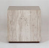 ‘Mala’ Travertine Side Table - EcoLuxe Furnishings