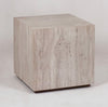 ‘Mala’ Travertine Side Table - EcoLuxe Furnishings