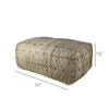 ‘Malika’ Hemp Pouf (Natural) - EcoLuxe Furnishings