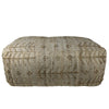 ‘Malika’ Hemp Pouf (Natural) - EcoLuxe Furnishings