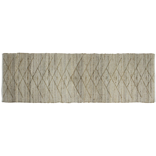 ‘Malika’ Hemp Runner Rug (Natural) - EcoLuxe Furnishings