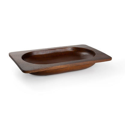 Mango Wood Rectangular Sinking Bowl (Natural) - EcoLuxe Furnishings