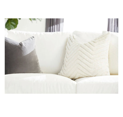 ‘Manhattan’ 85" Wood Trim Sofa - EcoLuxe Furnishings