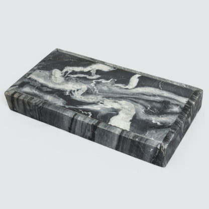 Marble Rectangle Tray (Gray) - EcoLuxe Furnishings