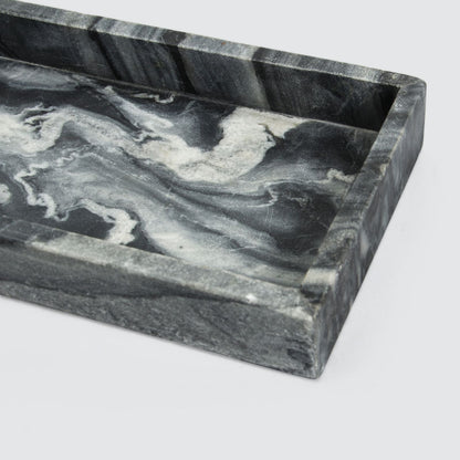 Marble Rectangle Tray (Gray) - EcoLuxe Furnishings