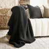 ‘Marco’ Throw (Black) - EcoLuxe Furnishings