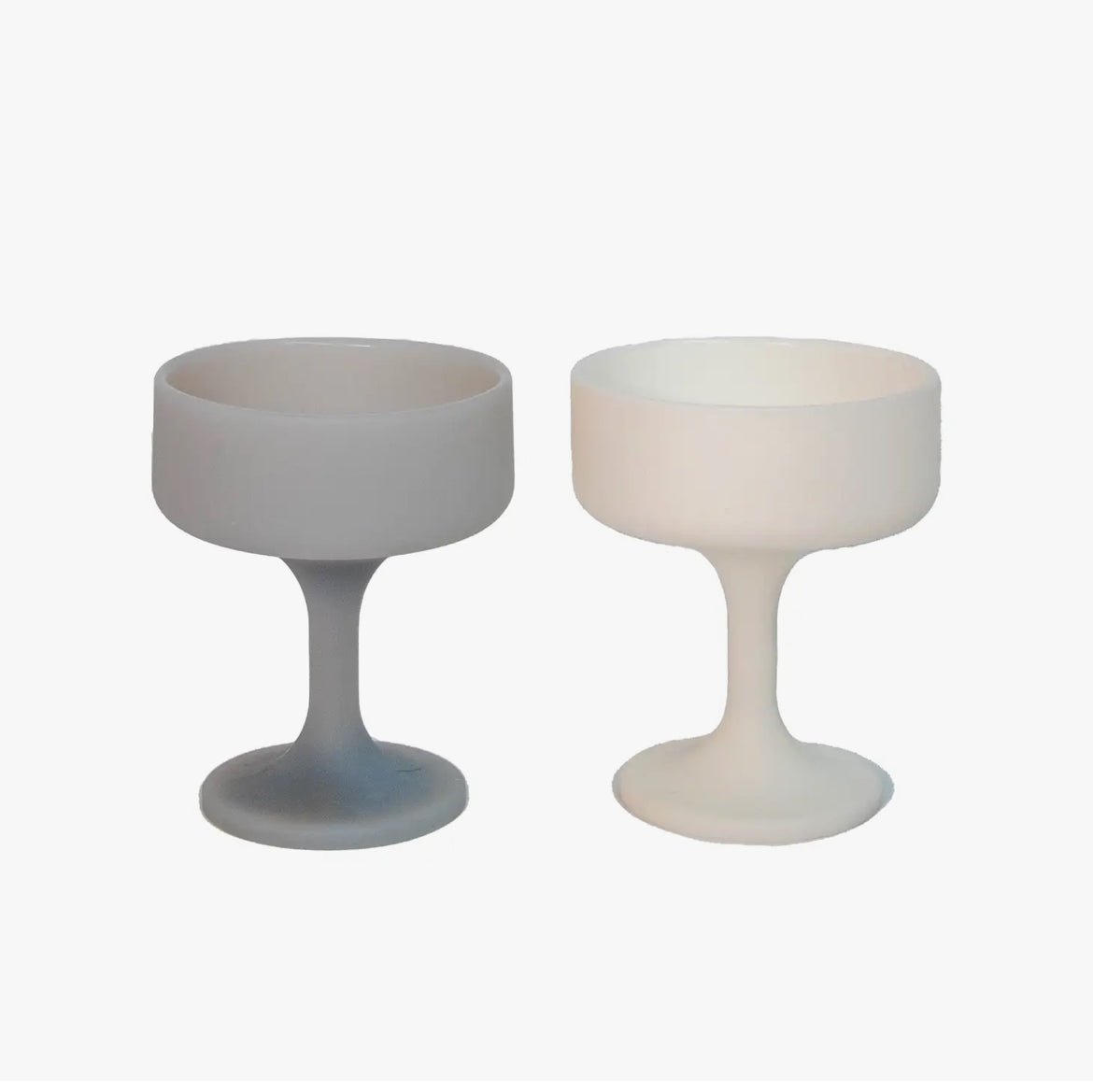 ‘Mecc’ Silicone Unbreakable Cocktail Glasses (Blanc + Dove) - EcoLuxe Furnishings