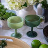 ‘Mecc’ Silicone Unbreakable Cocktail Glasses (Sage + Olive) - EcoLuxe Furnishings