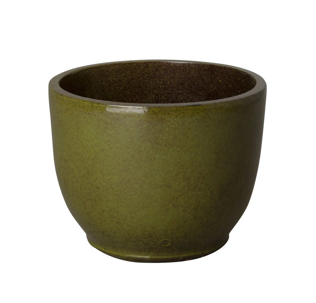 Medium Round Planter, 18x14"H (Tropical Green) - EcoLuxe Furnishings