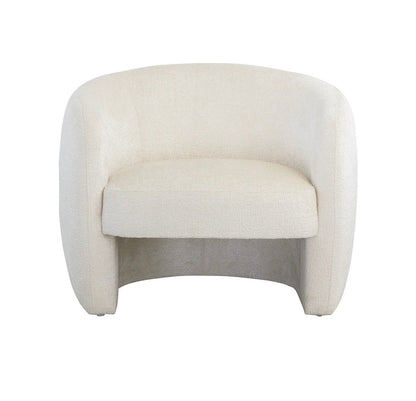 ‘Mircea’ Lounge Chair (Bergen Ivory) - EcoLuxe Furnishings