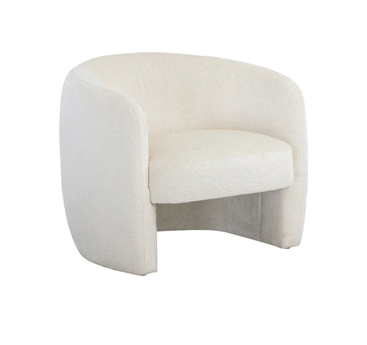 ‘Mircea’ Lounge Chair (Bergen Ivory) - EcoLuxe Furnishings