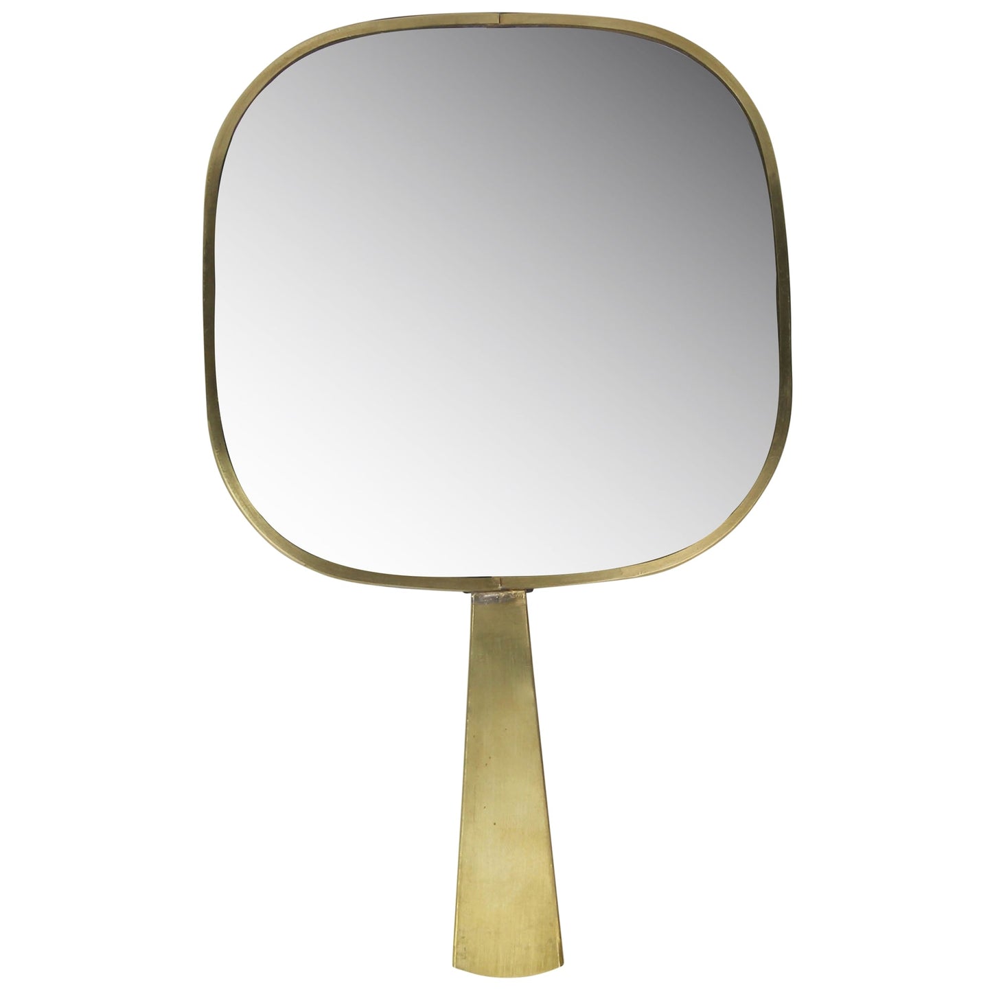 ‘Monroe’ Hand Mirror (Brass) - EcoLuxe Furnishings