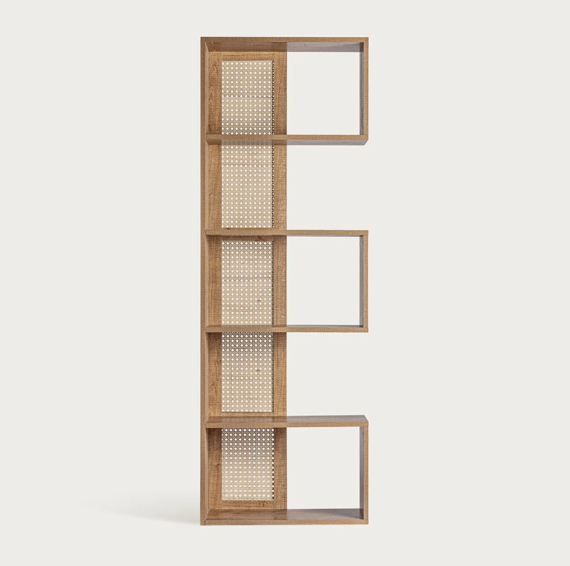 ‘Montreal’ Wooden Bookcase Furniture, 62x30x181cm - EcoLuxe Furnishings