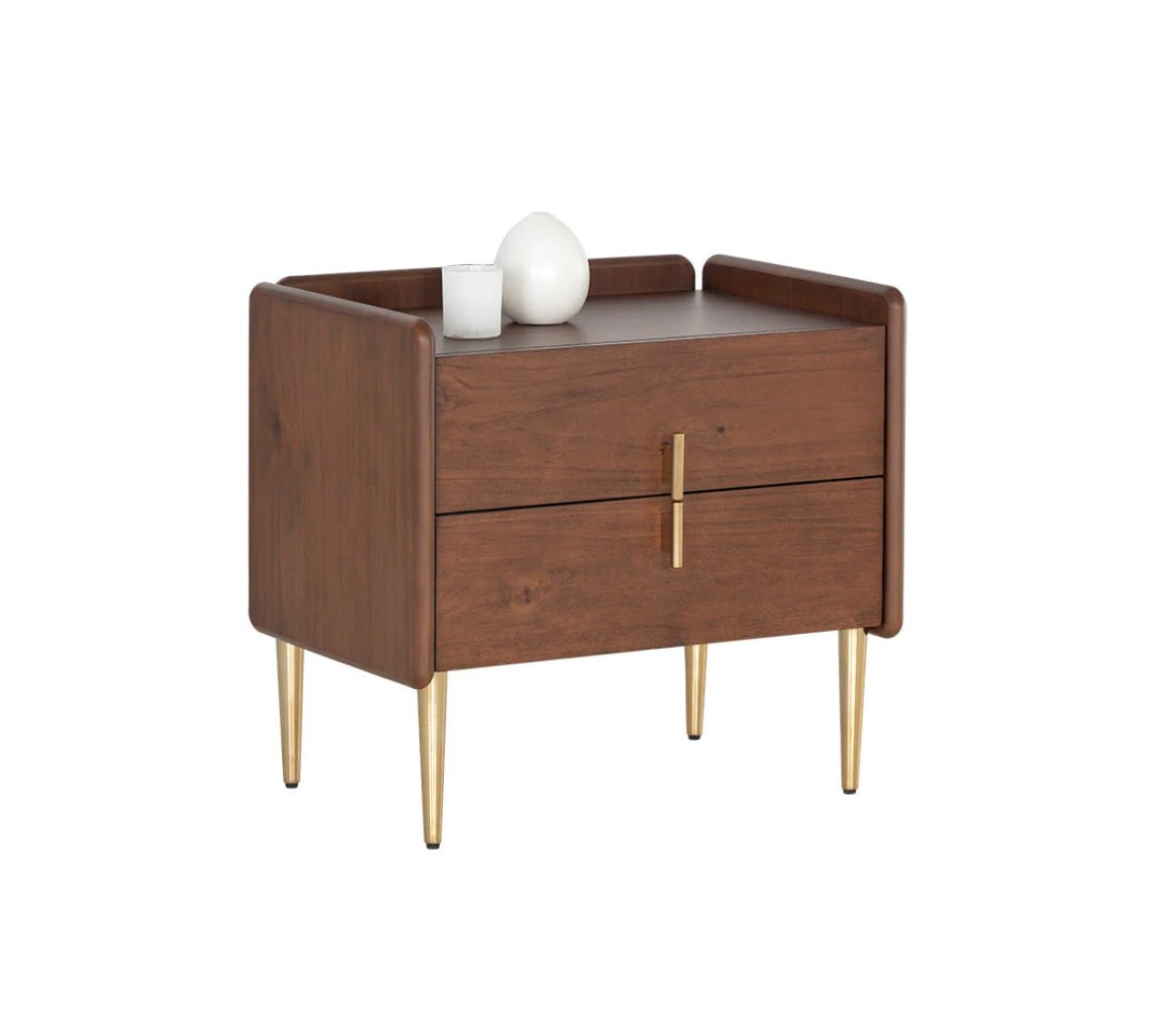 ‘Moretti’ Nightstand (Walnut) - EcoLuxe Furnishings