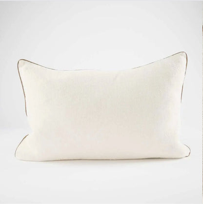 ‘Muse’ Linen Cushion Cover (Off White) - EcoLuxe Furnishings