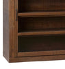 ‘Noah’ Reclaimed Fir + Glass Front Sliding 2-Door Sideboard w/Shelves - EcoLuxe Furnishings