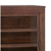 ‘Noah’ Reclaimed Fir + Glass Front Sliding 2-Door Sideboard w/Shelves - EcoLuxe Furnishings