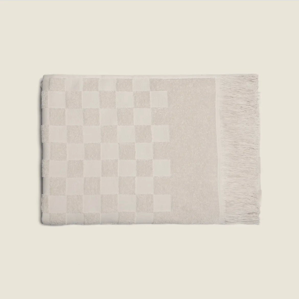Organic Checkered Bath Towel - EcoLuxe Furnishings