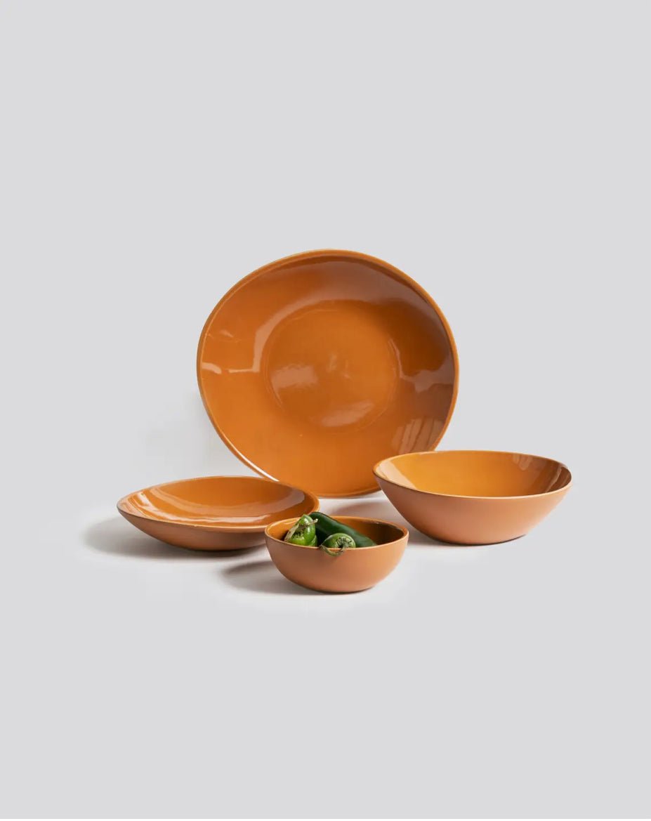 Organic Shaped Dinnerware Set (16 Pieces) - EcoLuxe Furnishings