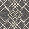 Overtufted Geometric Black and White Throw Blanket - EcoLuxe Furnishings