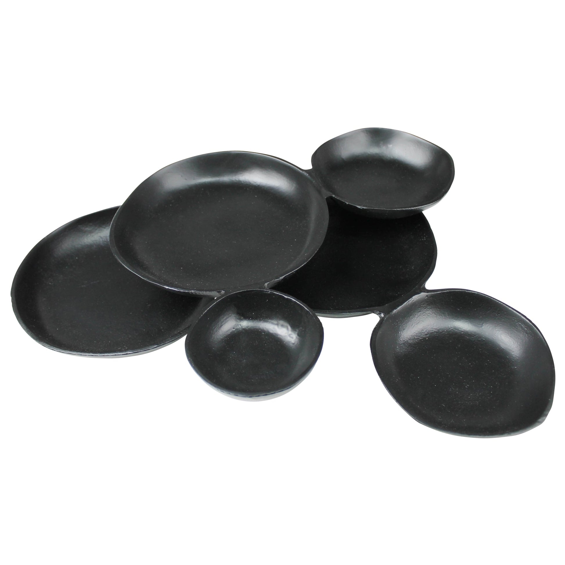 ‘Padma’ Metal Bowl Cluster (Black) - EcoLuxe Furnishings