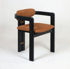 ‘Pamplona’ Dining Chair (Black, Brass + Nubuck) - EcoLuxe Furnishings