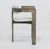 ‘Pamplona’ Dining Chair (Rustic Brown + Boucle) - EcoLuxe Furnishings