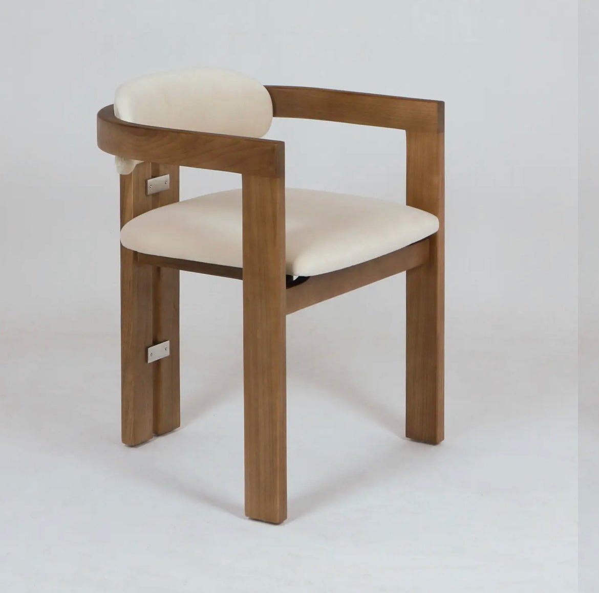 ‘Pamplona’ Dining Chair (Teak + Velvet) - EcoLuxe Furnishings