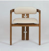 ‘Pamplona’ Dining Chair (Teak + Velvet) - EcoLuxe Furnishings