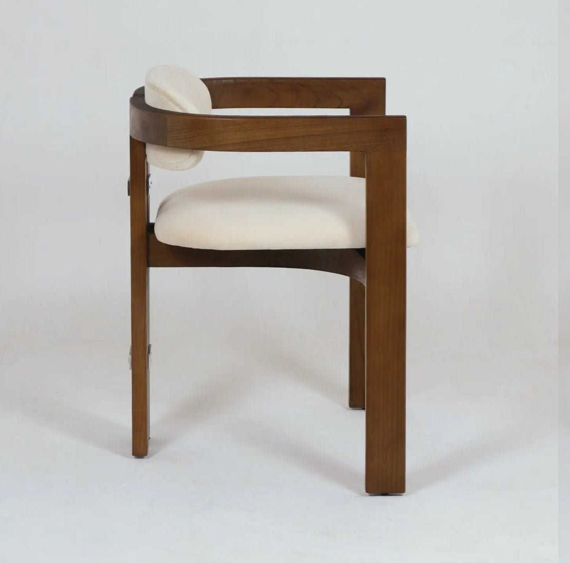 ‘Pamplona’ Dining Chair (Walnut + Velvet) - EcoLuxe Furnishings
