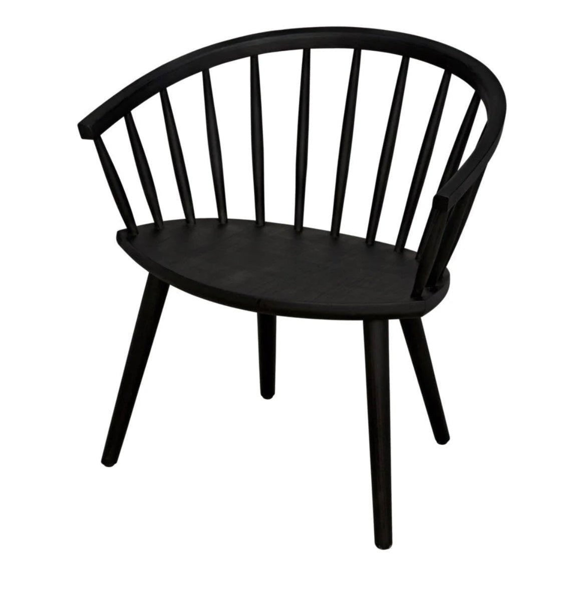 ‘Pauline’ Chair (Charcoal Black) - EcoLuxe Furnishings