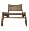 ‘Paulino’ Elm + Natural Woven Rattan Occasional Lounge Chair (Weathered Dark Brown) - EcoLuxe Furnishings