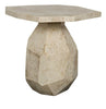 ‘Polyhedron’ Side Table (White Marble) - EcoLuxe Furnishings