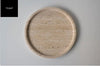 ‘Portofino’ Round Decorative Tray, (Natural Travertine) - EcoLuxe Furnishings