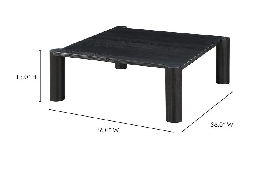 ‘Post’ Coffee Table (Black) - EcoLuxe Furnishings