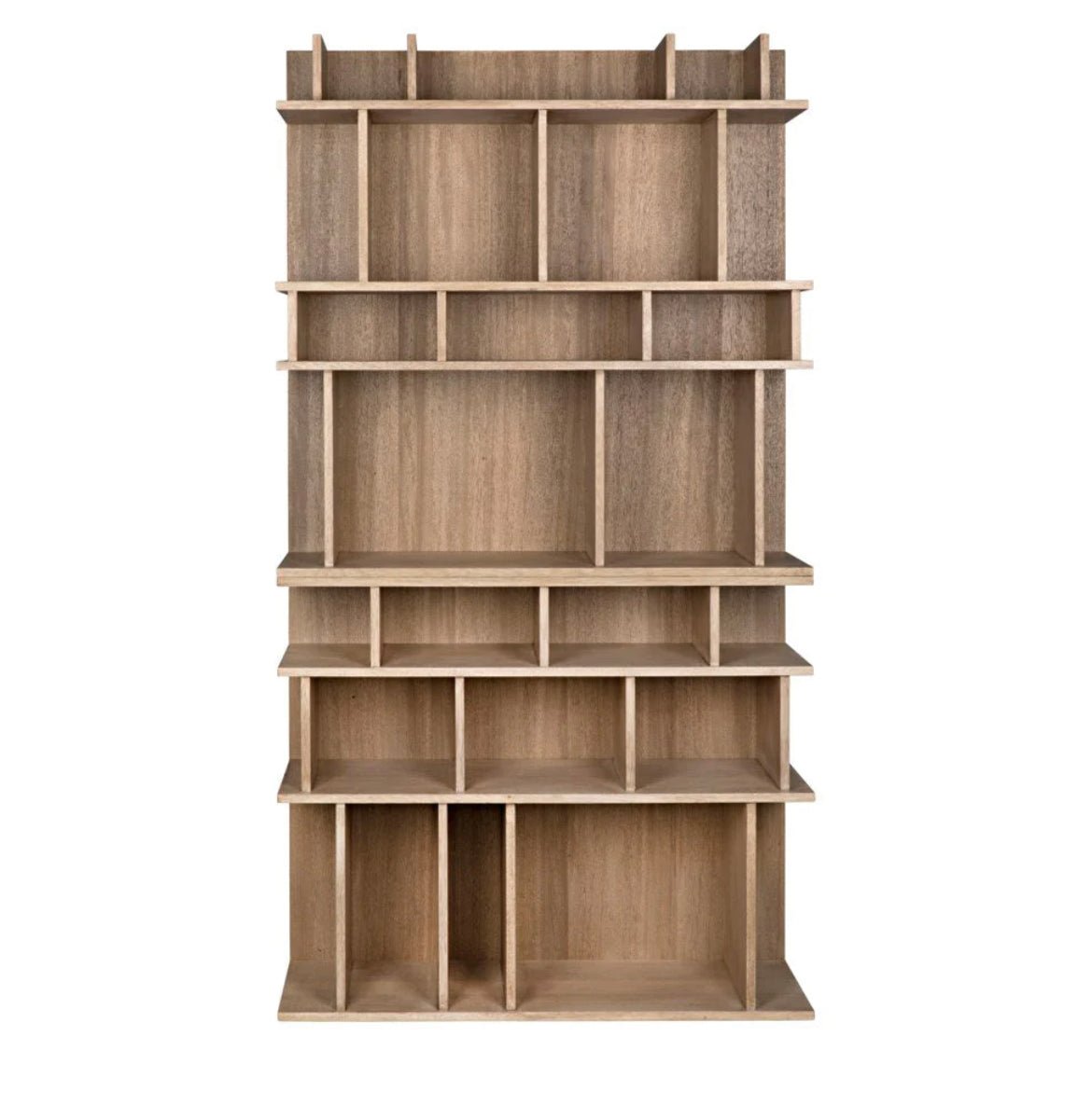 ‘Rashi’ Bookcase (Washed Walnut) - EcoLuxe Furnishings