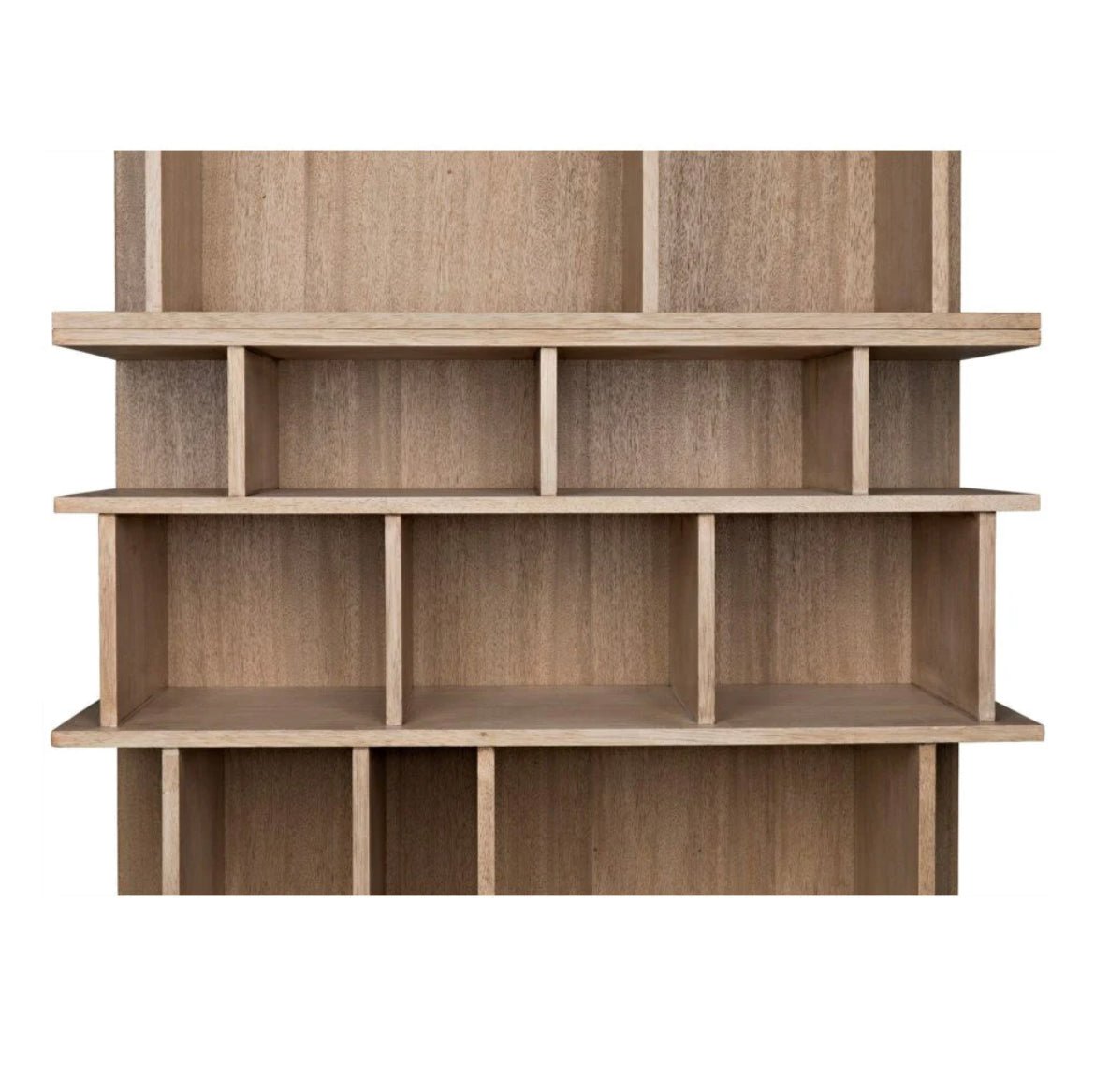 ‘Rashi’ Bookcase (Washed Walnut) - EcoLuxe Furnishings