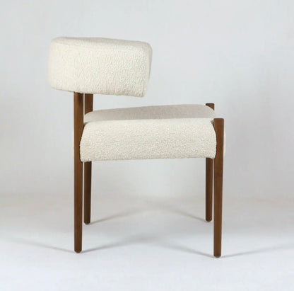 ‘Ring’ Dining Chair with Alpaca Boucle - EcoLuxe Furnishings