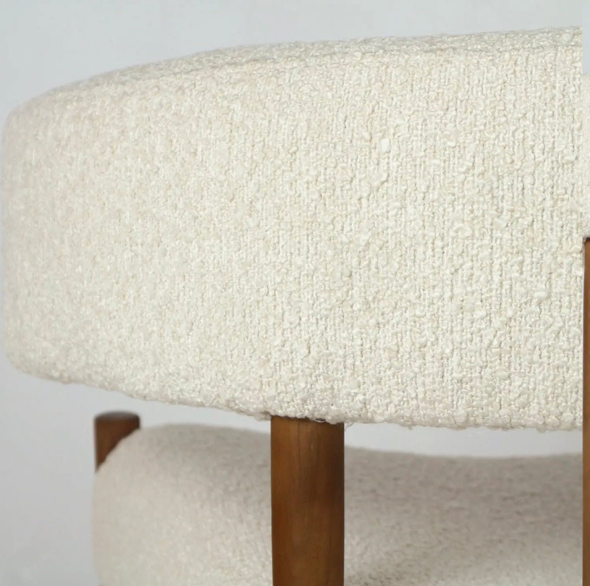 ‘Ring’ Dining Chair with Alpaca Boucle - EcoLuxe Furnishings